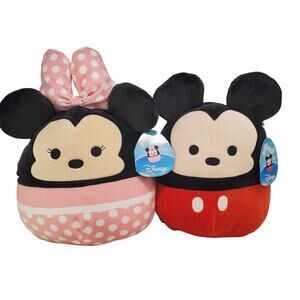 Disney Squishmallows Minnie Mouse Mickey Mouse 12" Plush Stuffed Disney NEW
